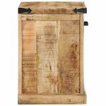 vidaXL banc Marron 110 x 35 x 50 cm Bois de mangue massif