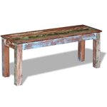 vidaXL Banc 110x35x45 cm Bois de récupération massif