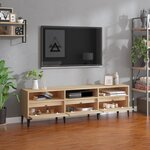 vidaXL Meuble TV chêne sonoma 150x30x44 5 cm bois d'ingénierie