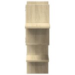 vidaXL Étagère murale chêne sonoma 124 5x18x60 5 cm bois d'ingénierie