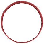 vidaXL Jupe de sapin de Noël rouge Ø56x23 cm plastique