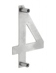 THIRARD - Chiffre 4 à visser  inox  H.100mm