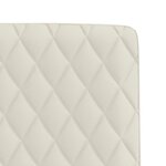 vidaXL Chaises à manger lot de 2 Crème Velours