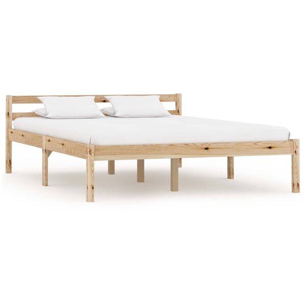 vidaXL Cadre de lit sans matelas bois massif de pin 140x200 cm