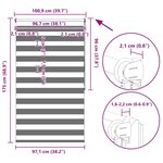 Store enrouleur tamisant 100 x 175 cm noir