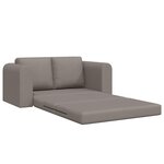 vidaXL Canapé-Lit Taupe 148 x 71 x 83 cm tissu