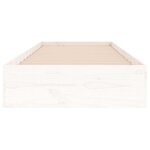 vidaXL Cadre de lit sans matelas blanc bois massif 75x190 cm