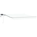 Auvent manuel rétractable vidaXL avec LED blanc 350x250 cm