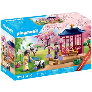 PLAYMOBIL 71762 - Specials Jardin asiatique avec deux personnages et pandas