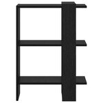 vidaXL Étagère Chêne noir 52 x 25 x 71 5 cm Bois d'ingénierie