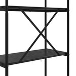 vidaXL Étagère Chêne noir 60 x 30 x 146 cm Bois d'ingénierie