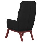 vidaXL Chaise de relaxation Noir Tissu