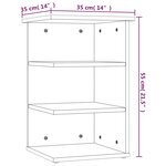 vidaXL Armoire latérale Blanc 35x35x55 cm Aggloméré