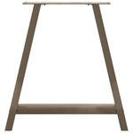 vidaXL Pieds de table à manger en forme de A  2 pièces  80 x (72-73) cm  acier