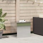 vidaXL Boîte de Rangement Extérieure Argent 55 x 50.5 x 50 cm