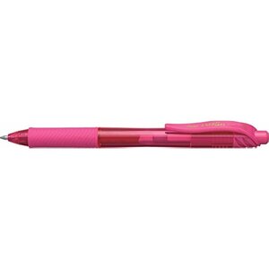 Pentel Stylo roller à encre gel EnerGel-X BL107  rose