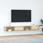 vidaXL Meubles TV 2 Pièces chêne sonoma 100x31x25 5 cm bois d'ingénierie