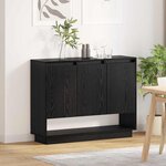 vidaXL Buffet Chêne noir 97 x 29 x 75 cm Bois d'ingénierie