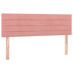 vidaXL Sommier à lattes de lit avec matelas et LED Rose 140x200 cm