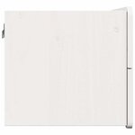 vidaXL Table de chevet 2 Pièces Blanc 39 x 34 x 33 cm Bois de pin massif