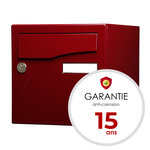 Boîte aux lettres Préface 2 portes rouge pourpre brillant 3004b