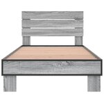 vidaXL Cadre de lit sans matelas sonoma gris 90x200 cm