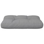 vidaXL Coussin de palette gris 60x40x12 cm tissu
