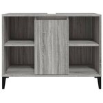 vidaXL Meuble d'évier sonoma gris 80x33x60 cm bois d'ingénierie