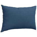 vidaXL Coussins de canapé 2 Pièces Bleu 60 x 40 cm tissu