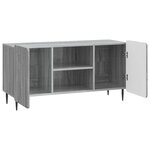 vidaXL Meuble TV 102 x 34 5 x 52 cm Sonoma gris Bois d'ingénierie