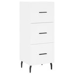 vidaXL Buffet haut Blanc 34 5x34x180 cm Bois d'ingénierie