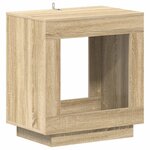 vidaXL Table d'appoint Chêne Sonoma 60 x 40 x 65 cm Bois d'ingénierie