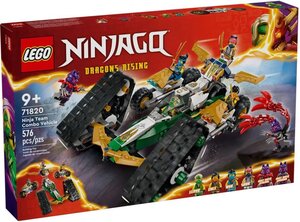 LEGO NINJAGO - Véhicule Combiné de l'Équipe des Ninjas 71820 - Aventure 4-en-1