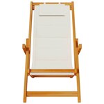 vidaXL Chaise de plage avec coussin 2 Pièces Marron 61.5 x 123 x 82cm