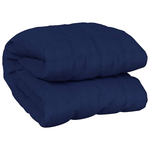 vidaXL Couverture lestée Bleu 138x200 cm 6 kg Tissu