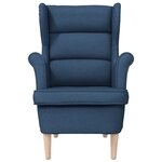 vidaXL Fauteuil bleu 74x84x100 cm tissu