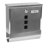 Boîte aux Lettres en Acier Inoxydable avec Porte-journaux Chance E7007 Inox