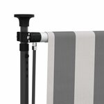 vidaXL Store Roulant Extérieur Anthracite et blanc 200 x 270 cm