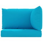 vidaXL Coussins de palette lot de 3 bleu clair tissu oxford