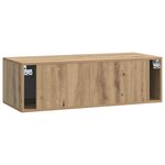 vidaXL Meuble TV mural 98 x 41 x 30 cm Chêne artisanal