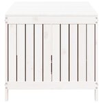 vidaXL Boîte de rangement de jardin Blanc 147x68x64 cm Bois de pin