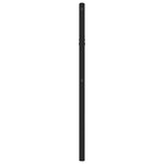 vidaXL Tête de lit métal noir 100 cm