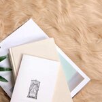 vidaXL Tapis en Peau de Mouton Synthétique Beige 200 x 100 cm