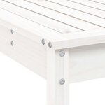 vidaXL Ensemble de bar de jardin 3 Pièces blanc bois de pin massif