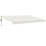 vidaXL Auvent rétractable automatique crème 4x3 m