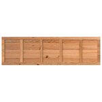 vidaXL Dessus de bureau marron clair bois chêne massif rectangulaire