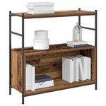 vidaXL Étagère Chêne fumé 80 x 30 x 78.5 cm Bois d'ingénierie