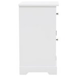 vidaXL Table de chevet MDF et bois de pin 35x32x59 cm