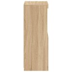 vidaXL Buffet avec lumières LED chêne sonoma 41x37x100 cm