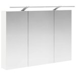 vidaXL Armoire Miroir de Salle de Bain Blanc 100 x 14 5 x 70 cm